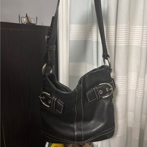 SOLD ❌❌ Black Leather 2005 Coach Bag Soho Collection